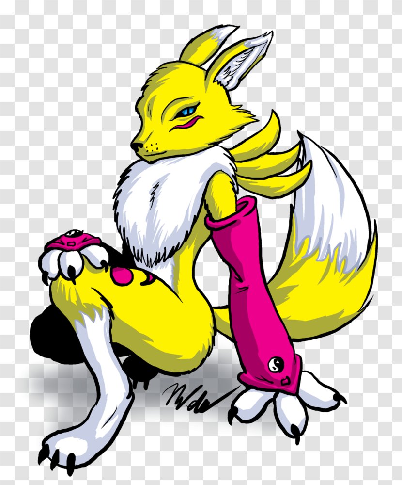 Renamon Illustration Clip Art Digimon - Yellow Transparent PNG