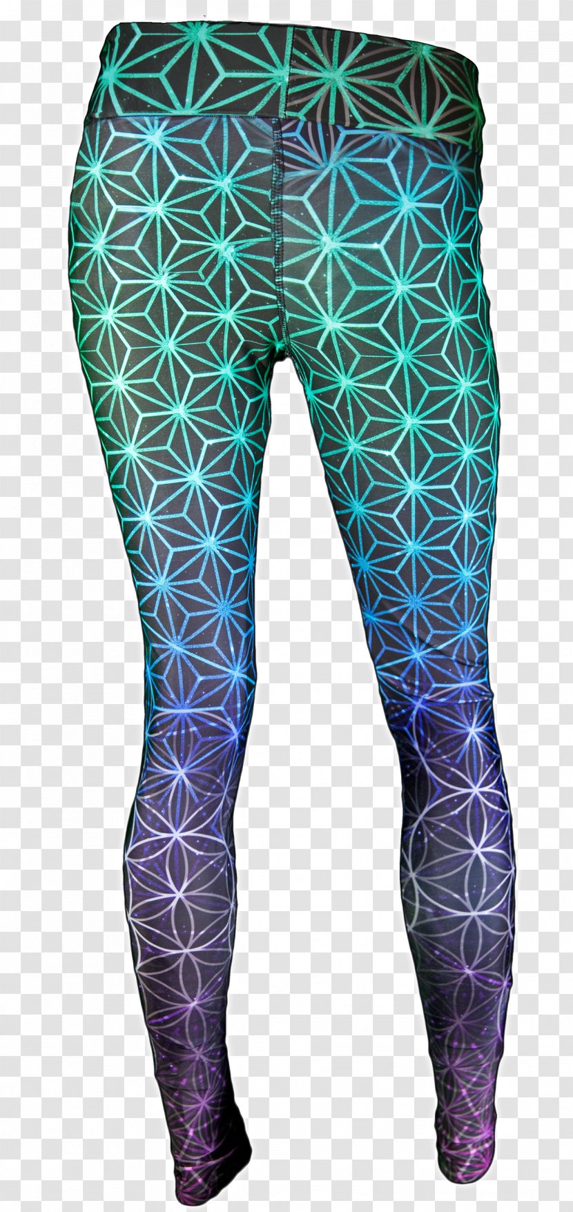 Leggings - Electric Blue - Folded Pants Transparent PNG