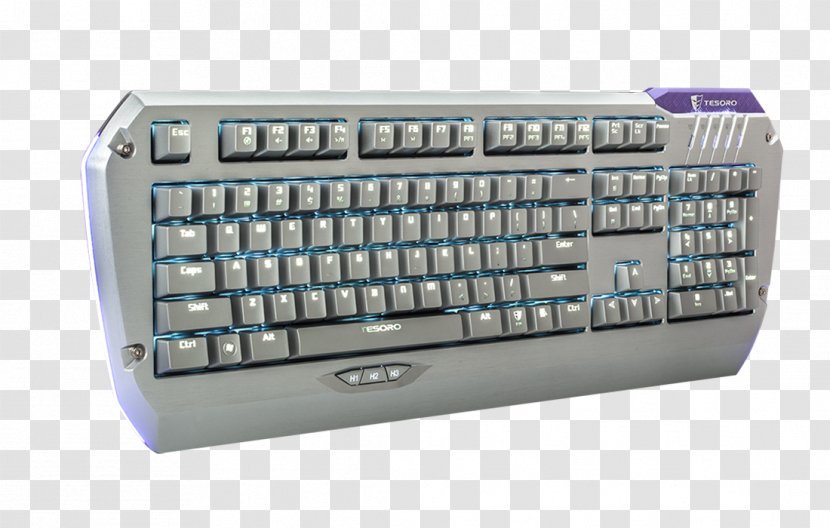 Computer Keyboard Numeric Keypads Touchpad Mouse Space Bar - Gaming Keypad Transparent PNG