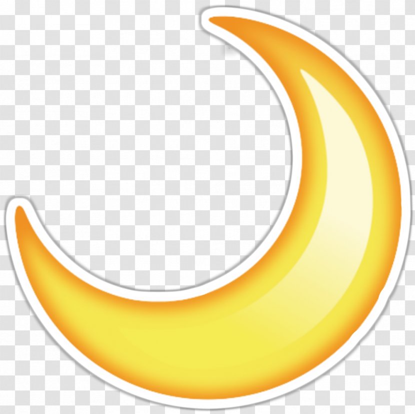 Emoji Sticker Crescent Moon - Movie Transparent PNG