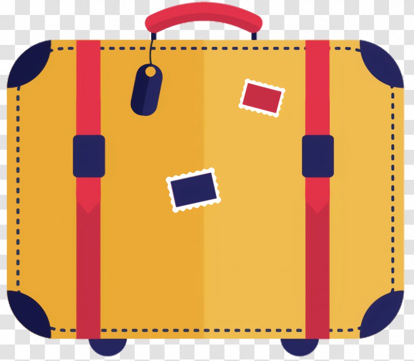 Suitcase Cartoon - Hand Luggage Transparent PNG