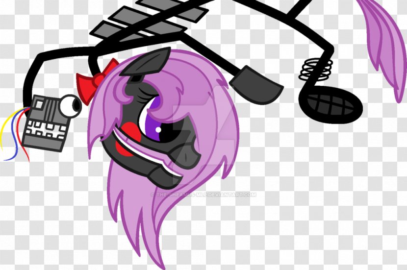 Pony Five Nights At Freddy's 2 Animatronics Drawing - Purple - Sheamus Transparent PNG