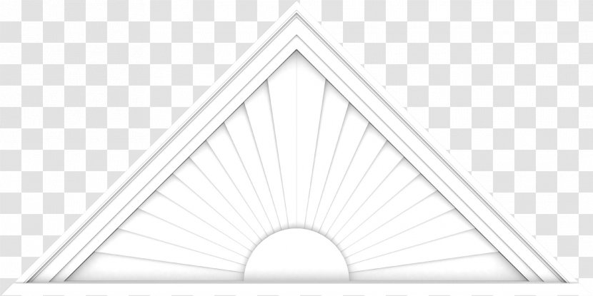 Triangle Circle Monochrome - Symmetry - Sunburst Transparent PNG