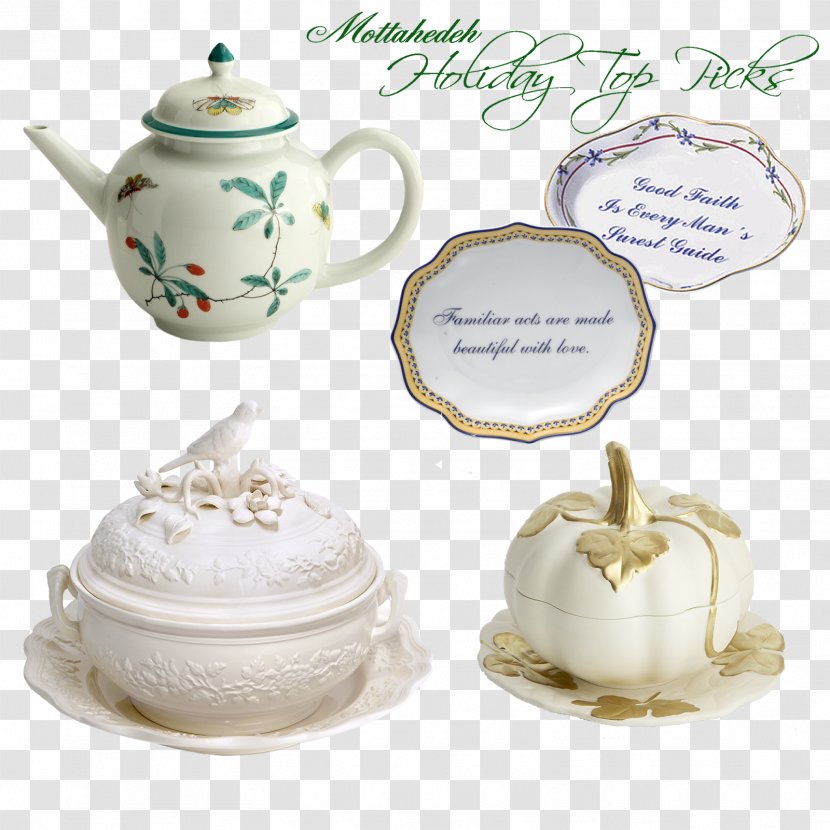 Porcelain Coffee Cup Saucer Plate Mottahedeh & Company - Creamware Transparent PNG