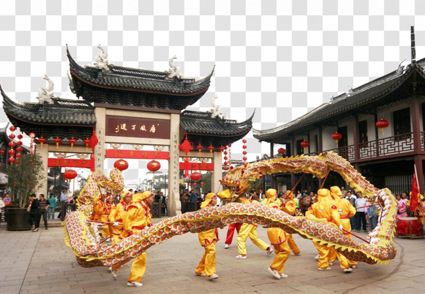 Dragon Dance Chinese New Year Lion - Celebration Transparent PNG