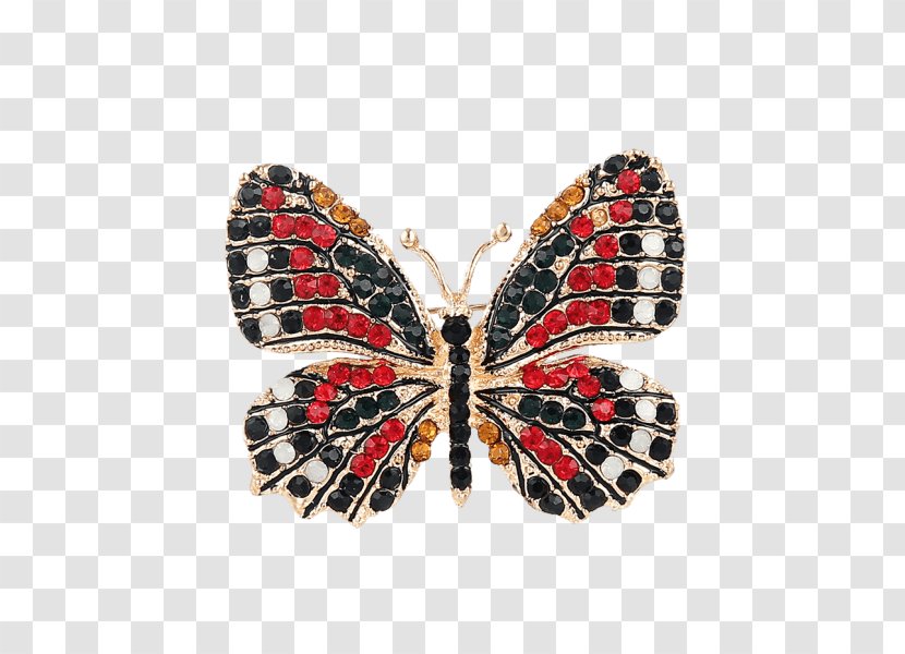 Brooch Monarch Butterfly Jewellery Clothing Imitation Gemstones & Rhinestones - Buckle - Bling Dress Transparent PNG
