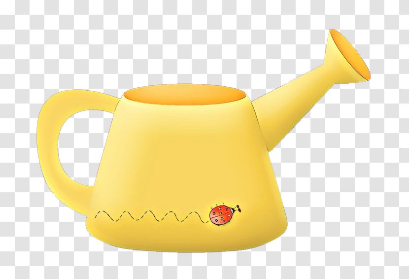 Kettle Yellow Teapot Tableware Mug - Cup - Ceramic Serveware Transparent PNG