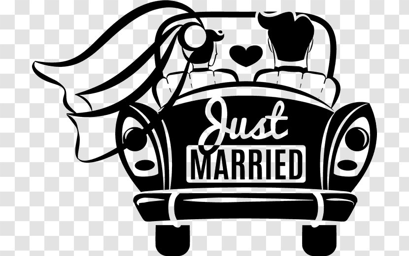 Car Marriage Clip Art - Drawing - Weddings Married Transparent PNG