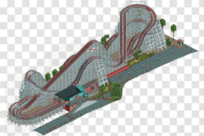 RollerCoaster Tycoon 3 2 Giant Dipper NoLimits Big - Roller Coaster Transparent PNG