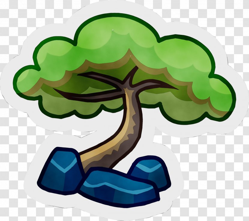 Green Clip Art Cartoon Tree Symbol - Plant - Tshirt Leaf Transparent PNG