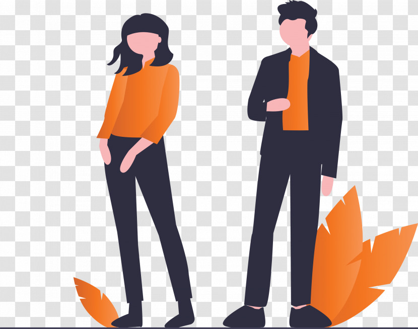 Modern Couple Man Girl Transparent PNG