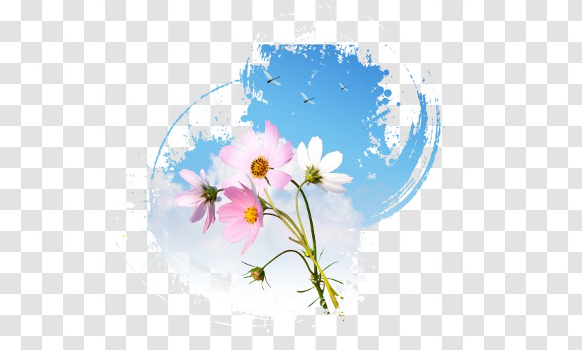 Pasa民宿 Autumn Bed And Breakfast - Floral Design - Ink Flowers Transparent PNG