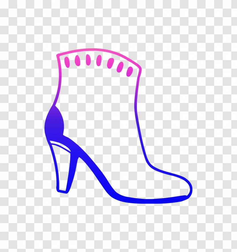 Clip Art High-heeled Shoe Logo Line - Footwear - Magenta Transparent PNG