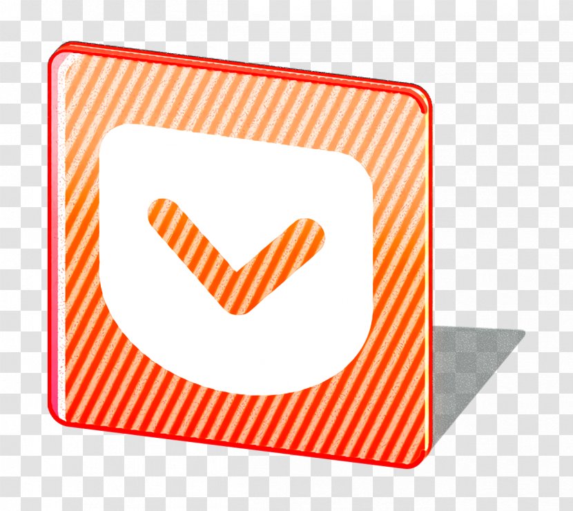 Logo Icon Media Pocket - Orange - Label Transparent PNG