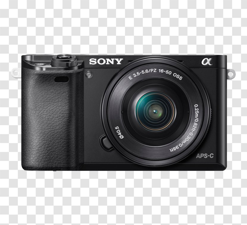 Sony α6000 Mirrorless Interchangeable-lens Camera Point-and-shoot E PZ 16-50mm F/3.5-5.6 OSS - 16 50mm Lens Transparent PNG