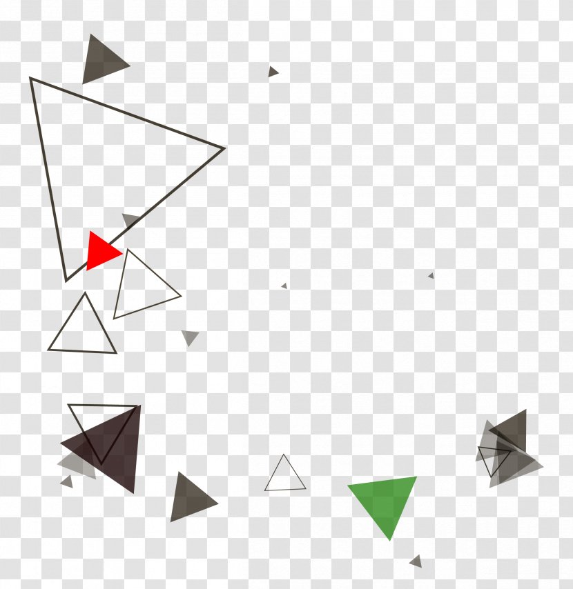 Triangle Geometry - Art Paper - Floating Element Transparent PNG