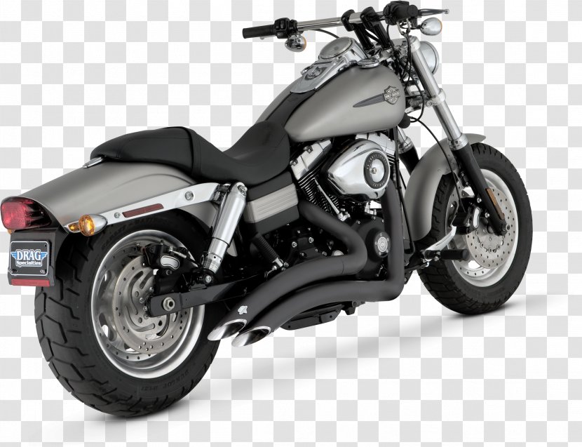 Exhaust System Harley-Davidson Super Glide Sportster Motorcycle - Automotive Transparent PNG