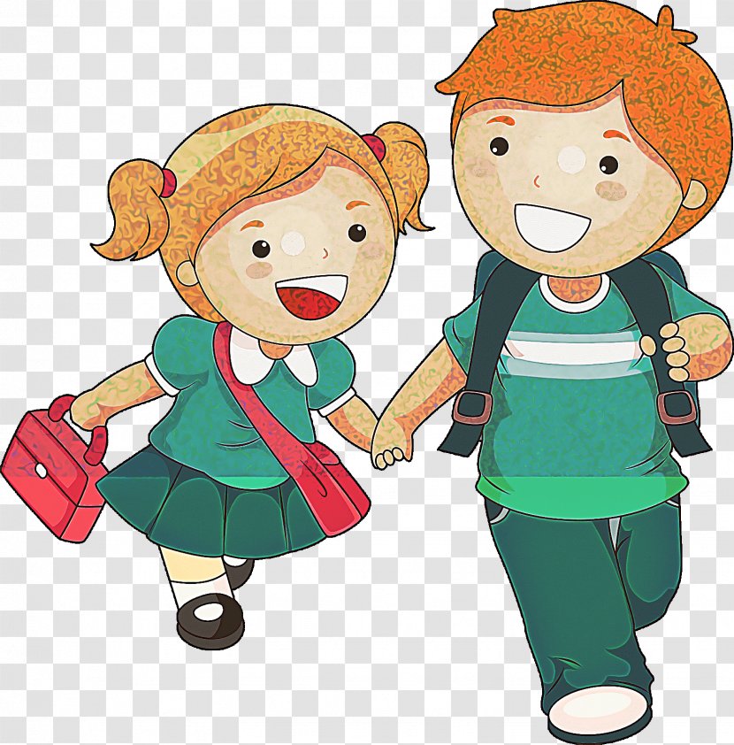 Cartoon Clip Art Animated Child Sharing - Animation Fictional Character Transparent PNG