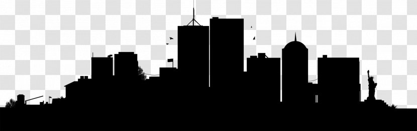 New York City Skyline Drawing Clip Art - Silhouette Transparent PNG