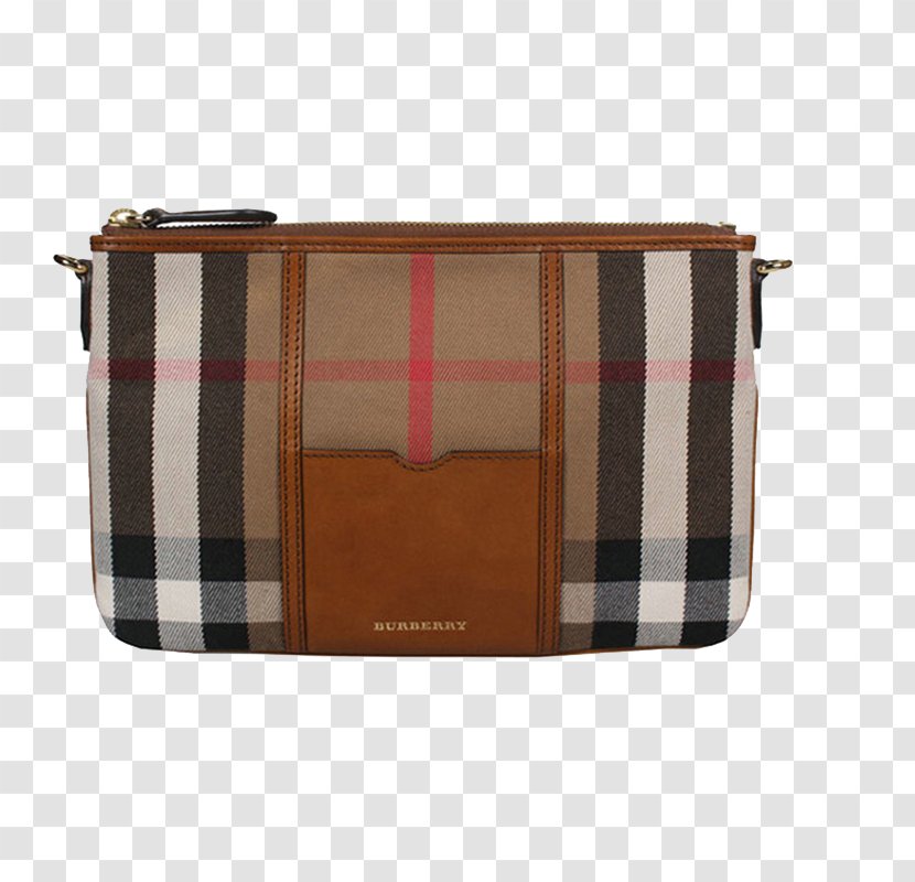 Handbag Burberry Tartan Leather - Designer Transparent PNG