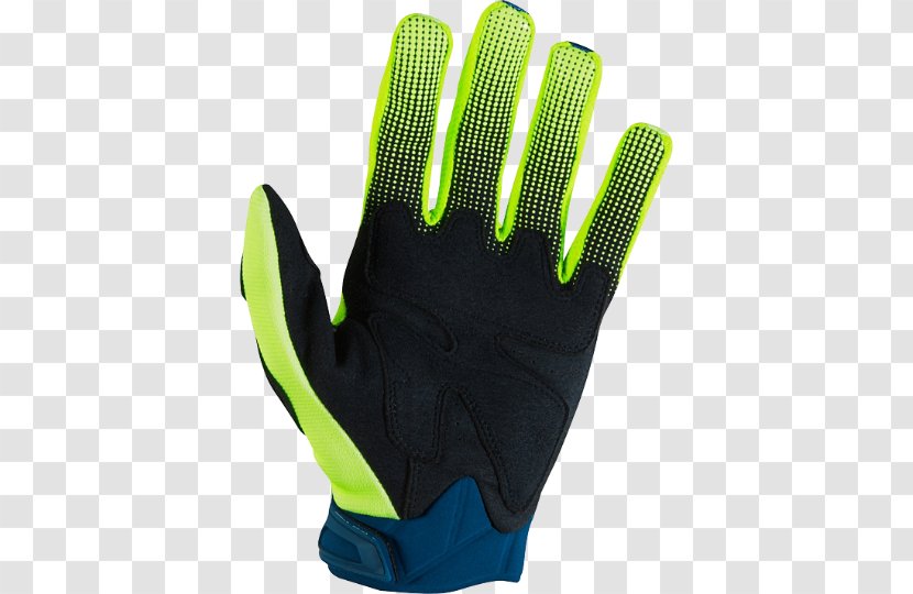Fox 2016 Blue-Yellow Pawtector Race MX Gloves 2017 Soccer Goalie Glove Hand Transparent PNG