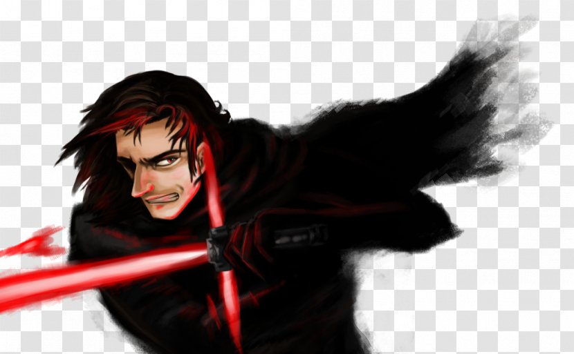 Black Hair Character Fiction - KYLO REN Transparent PNG