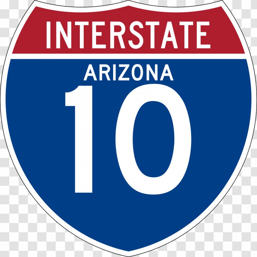 Interstate 10 In Arizona 19 Texas California - Road Transparent PNG