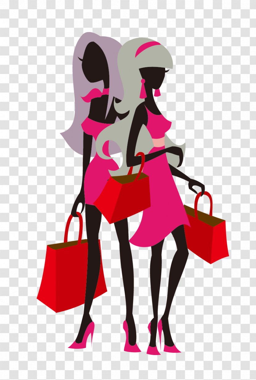 Woman Illustration - Silhouette - Cartoon Urban Women Transparent PNG