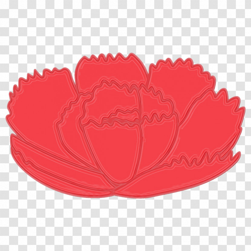 Red Leaf Baking Cup Transparent PNG
