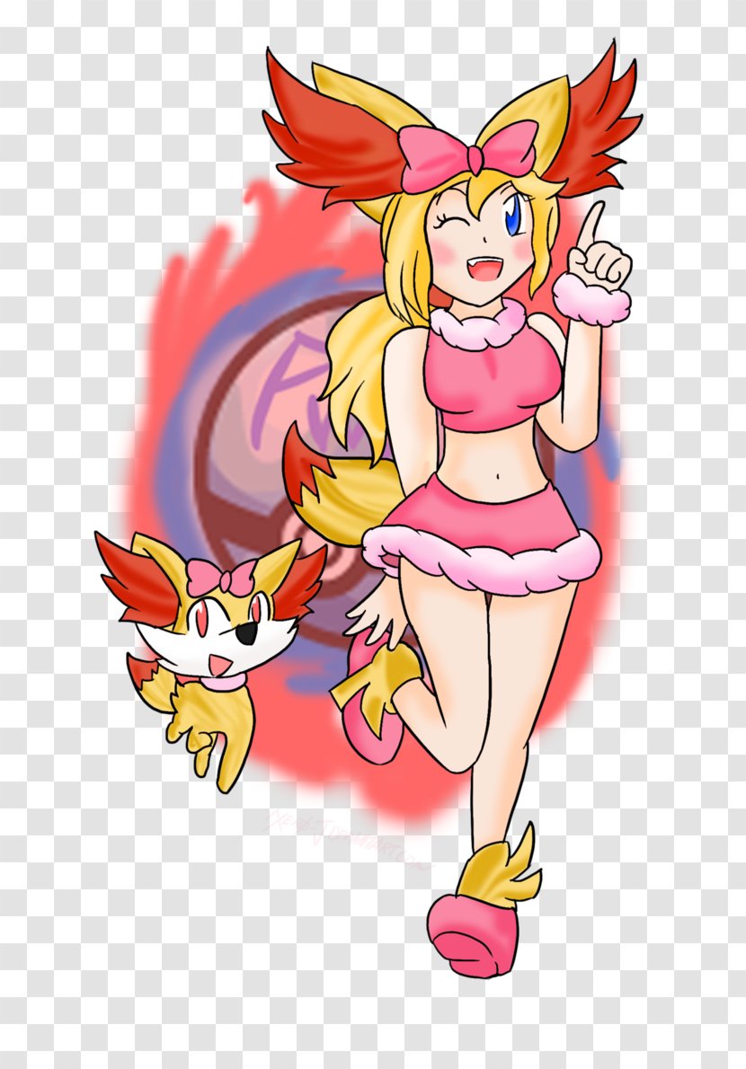 Serena Pokémon X And Y May Fennekin - Heart - Silhouette Transparent PNG