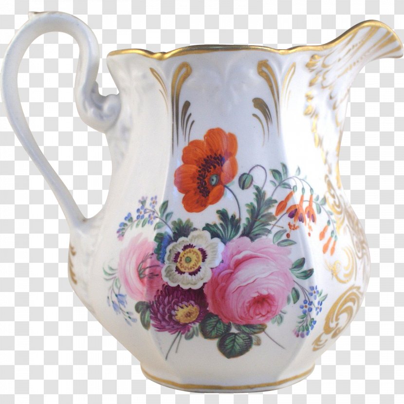 Jug Porcelain Saucer Vase Mug - Flower Transparent PNG