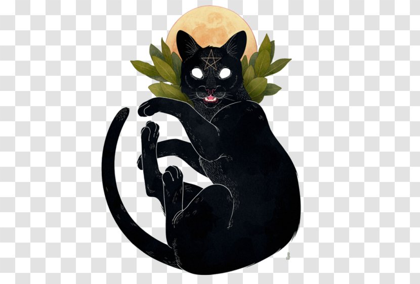 Black Cat Kitten Felidae Familiar Spirit - Dog Transparent PNG