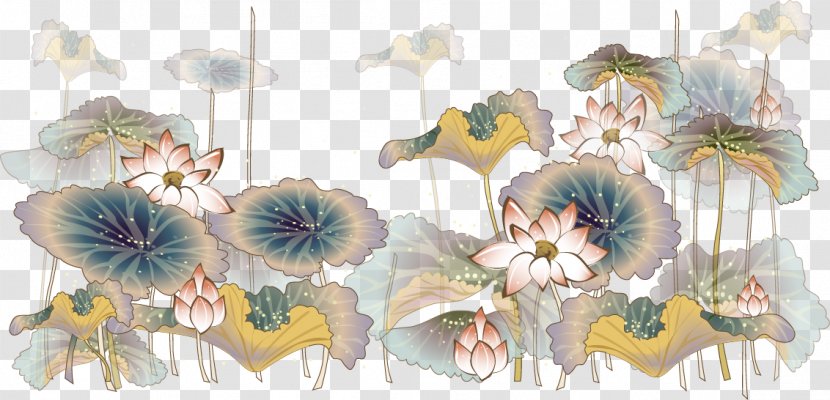 Light Leaf Flower Illustration - Petal - Chinese Style Ink Lotus Transparent PNG