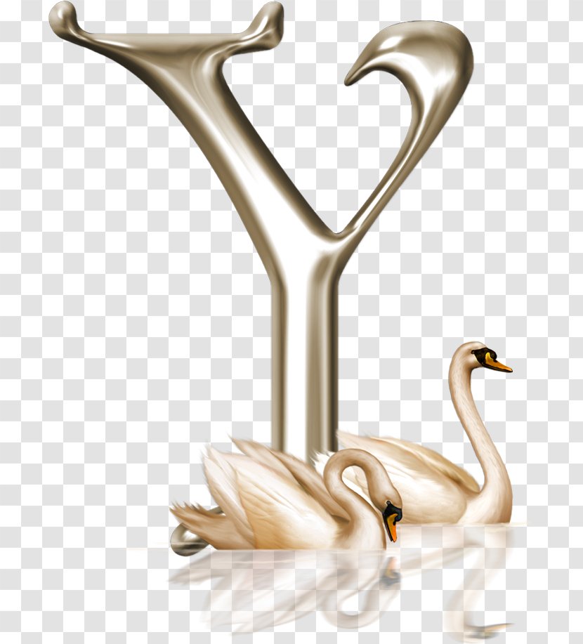 Alphabet Letter Clip Art Name Image - Swans Transparent PNG