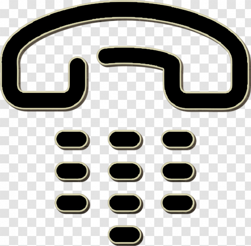 Creative Outlines Icon Telephone Icon Phone Icon Transparent PNG