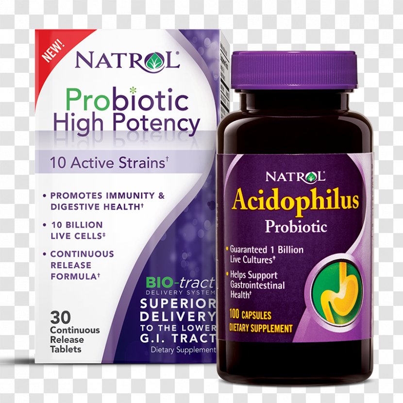 Dietary Supplement Brand Probiotic Tablet Natrol Transparent PNG