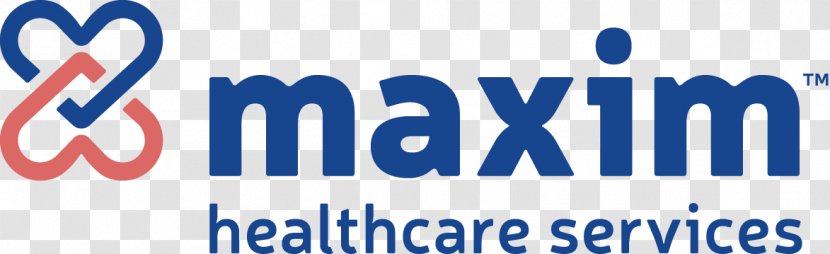 Logo Maxim Healthcare Services Health Care Organization - Area - Blue Transparent PNG