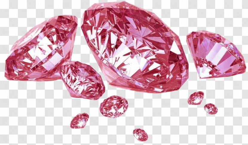 Diamond Color Jewellery Gemstone - Clarity - Transparent Pink Transparent PNG