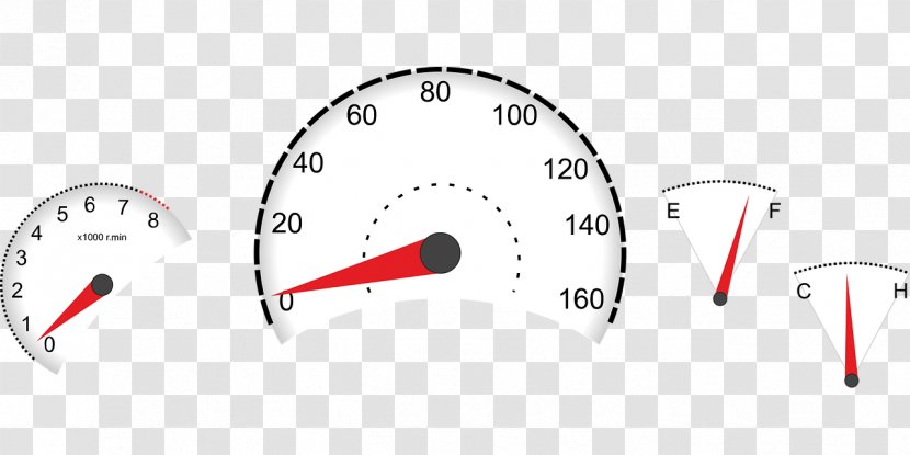 Car Dashboard Speedometer Clip Art - Gauge - Cars Transparent PNG