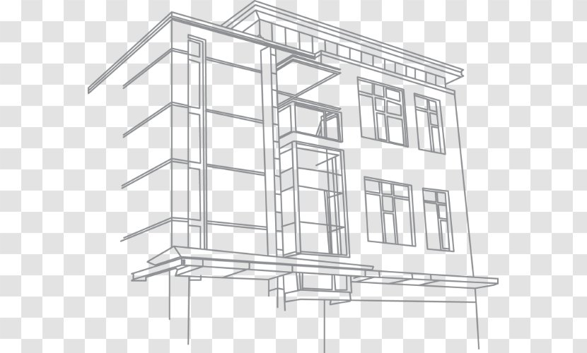 Convent Of The Sacred Heart High School Drawing Architecture Home - Sketch Building Transparent PNG