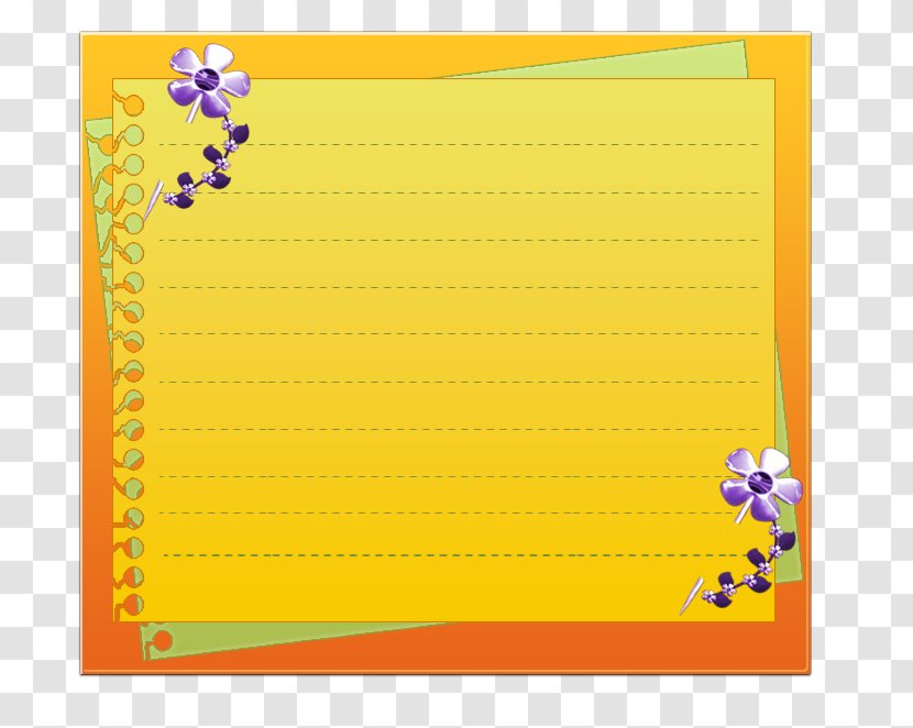 Paper Image Yellow - Picture Frame - Flower Border Transparent PNG
