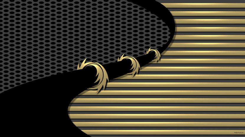Gold Desktop Wallpaper 1080p - Display Resolution - Black Background Transparent PNG