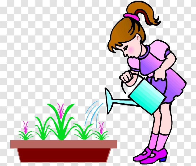 Our Uses Of Water Footprint Watering Cans Clip Art - Child - Gardener Pictures Transparent PNG