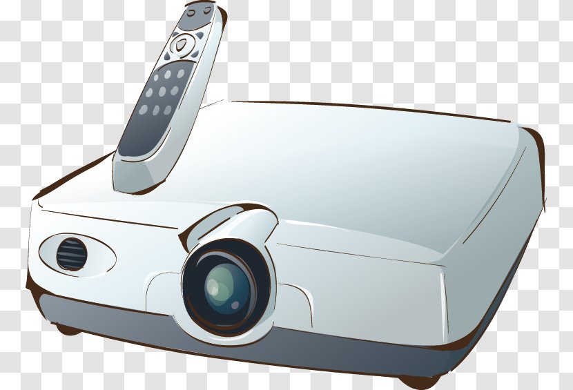 Euclidean Vector Projection Home Appliance - Video Projector Transparent PNG