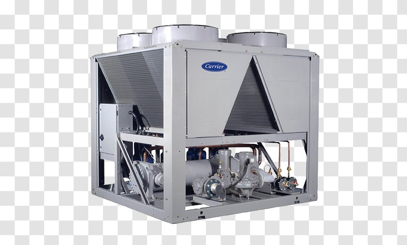 Water Chiller Carrier Corporation Air Conditioning HVAC - Refrigeration Transparent PNG