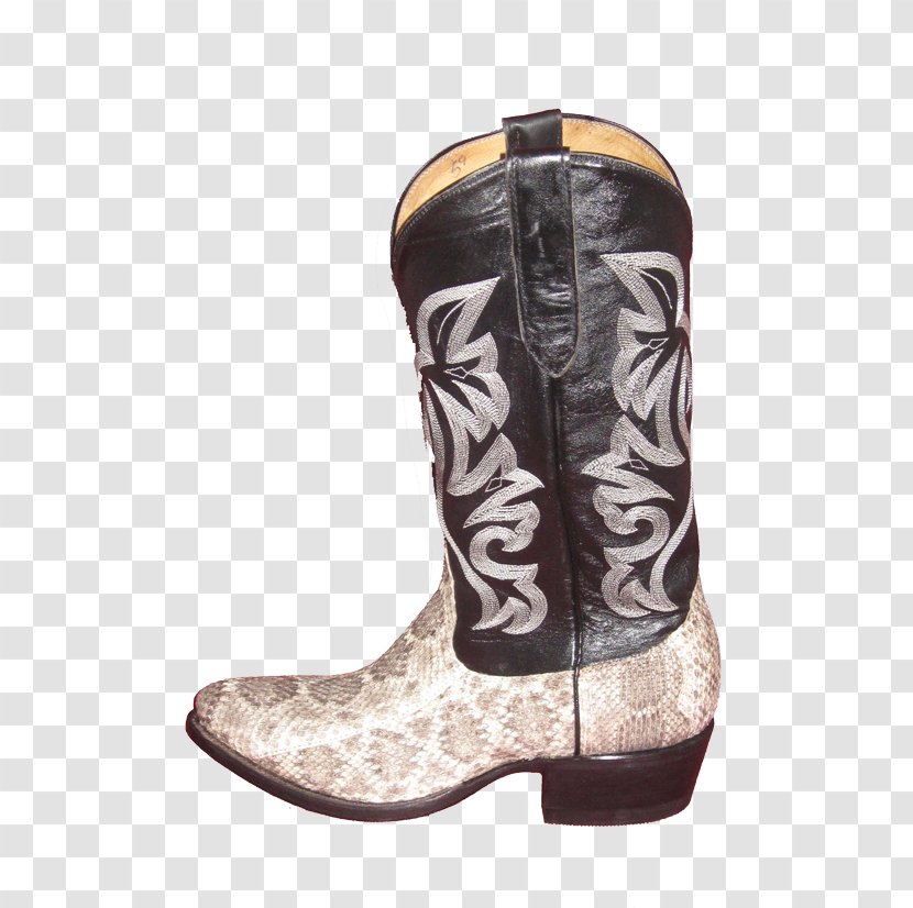 Western Diamondback Rattlesnake Cowboy Boot Shoe - Leather Transparent PNG