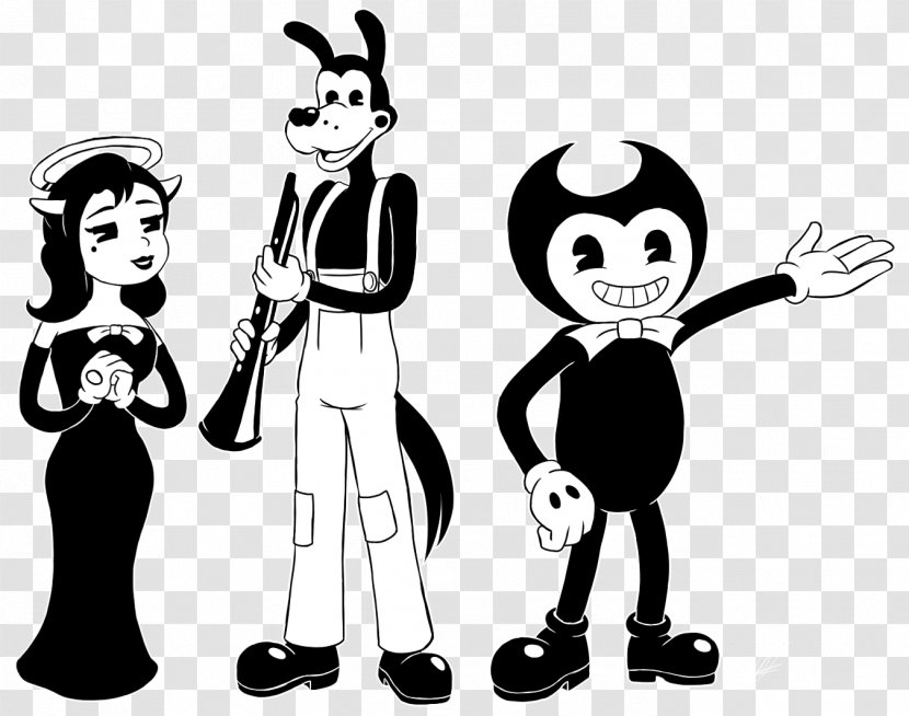 Bendy And The Ink Machine Drawing Character Fan Art - Heart - Frame Transparent PNG