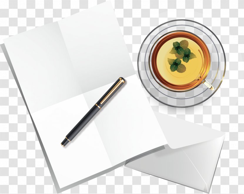 Tea Icon - Simple And Elegant Office Pen Vector Material Transparent PNG