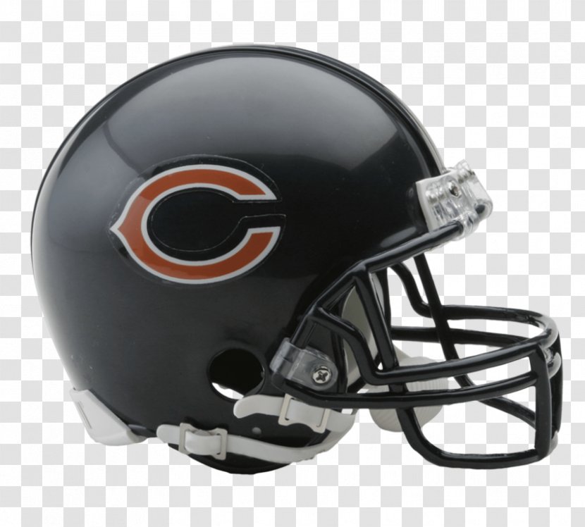 Chicago Bears NFL American Football Helmets - Motorcycle Helmet Transparent PNG