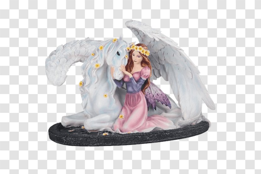 Figurine Fairy Unicorn Statue Pegasus - Legendary Creature Transparent PNG
